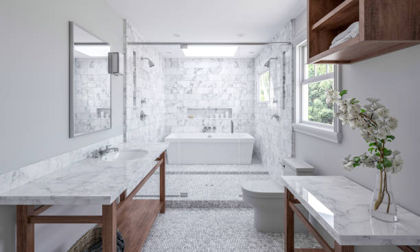 Bathroom natural stone | Design Waterville
